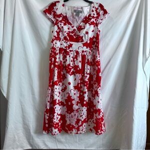 Vintage Liz Claiborne Cotton Lined Dress Size 8